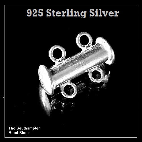 925 Silver 2-Loop Slide Clasp